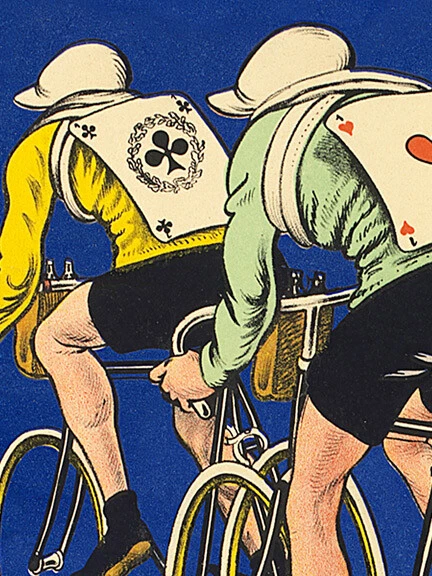 Póster francés de ciclismo estilo vintage 1918 "Bicyclette Gurtner" - 24x36 Foto 2 de 3