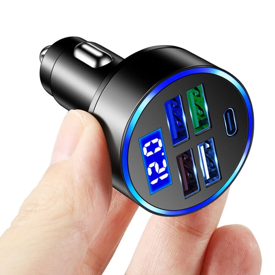 USB & PD 30W Type-C Car Charger Fast Charger Adapter for IPhone Samsung Phone - Image 3 of 4