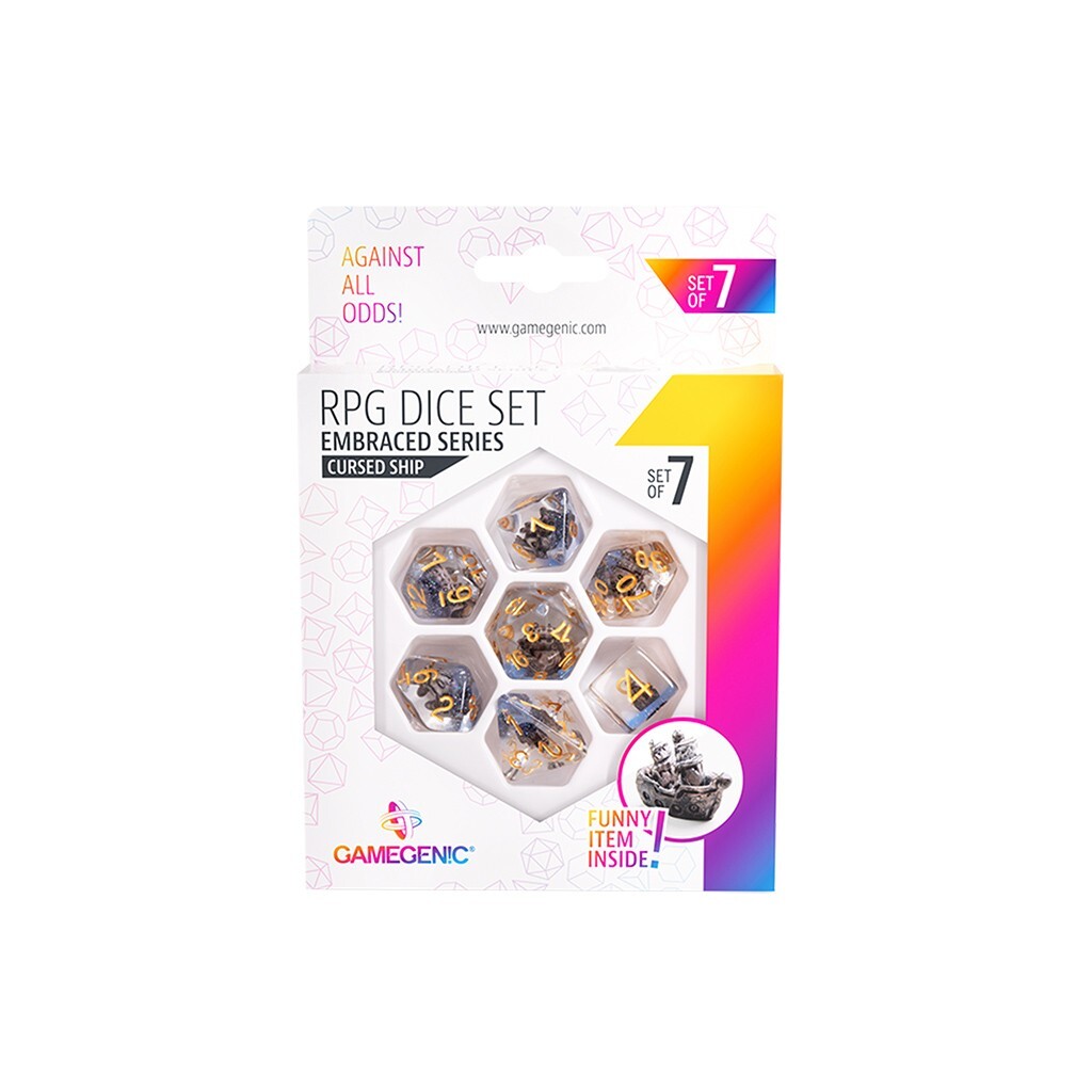 EMBRACED SERIES ПРОКЛЯТЫЙ КОРАБЛЬ НАБОР КУБИКОВ ДЛЯ РПГ 7 ШТ GameGenic НОВИНКА 2990₽