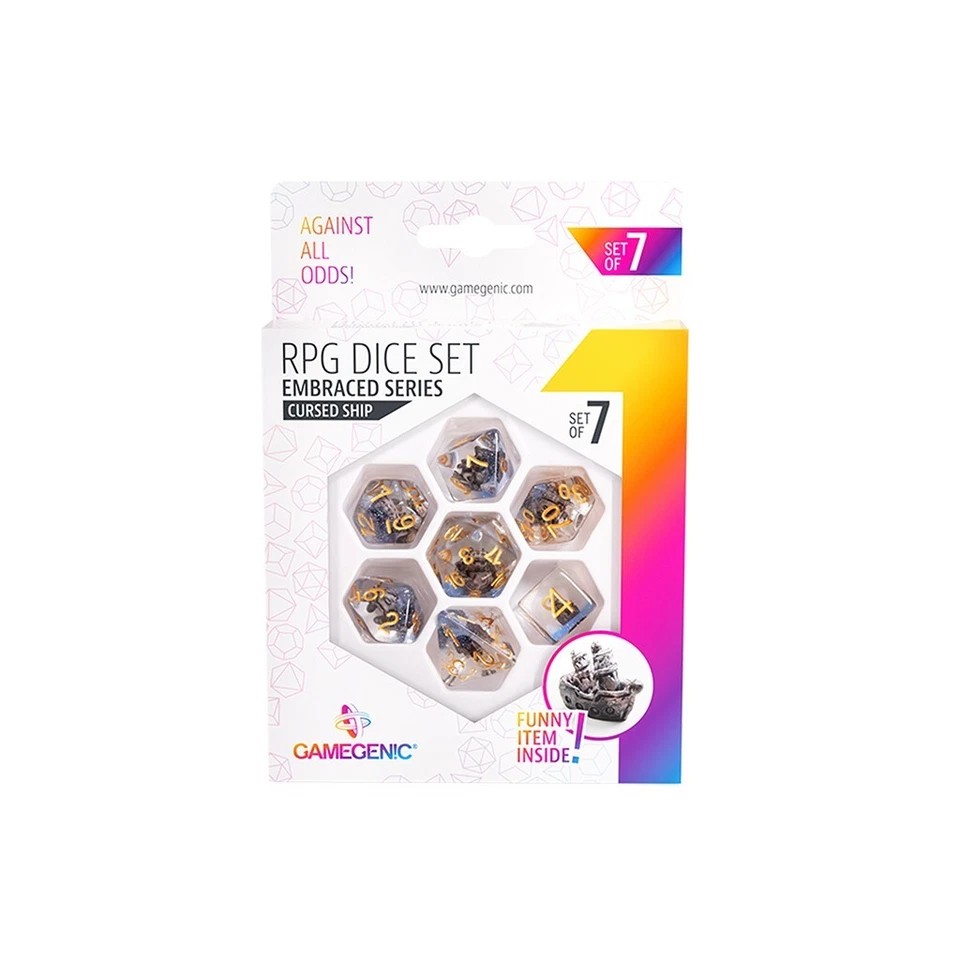 EMBRACED SERIES - CURSED SHIP - RPG DICE SET (7 PCS) GameGenic NEW