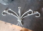 Vintage Twisted Rope Wall Shelf Support White Metal Homco Home Interior — photo 1