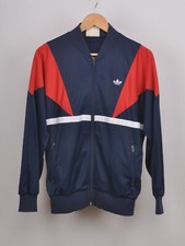 Vintage 80s Adidas Full Zip Track Top Jacket ATP Blue Firebird Trefoil Keyrolan