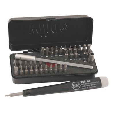 WIHA 75980 Multi-Bit Screwdriver, NumBits 37 55EU18