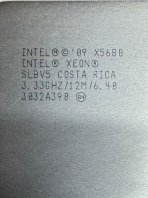 Lot of  2 Intel Xeon X5680 SLBV5