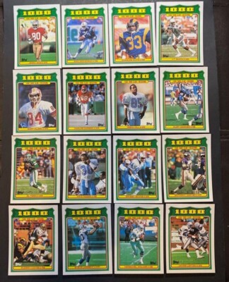 1988 TOPPS FOOTBALL 1000 YARD CLUB YOU PICK #1 - #28 MINT LOW SHIPPING