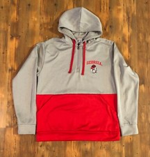 UGA - GEORGIA BULLDOGS - RED  GRAY HOODIE - MEDIUM