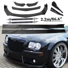 Front Bumper Lip Splitter Spoiler Rear Lip Strut Rods For Chrysler 300 For Chrys