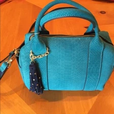RARE NWT Deux Lux Mia Mini Duffle Blue/Navy