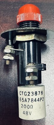 GE Type ET-5 Indicating Light red , 01656A7844P2,  CTG23878, 200   , 48VDC