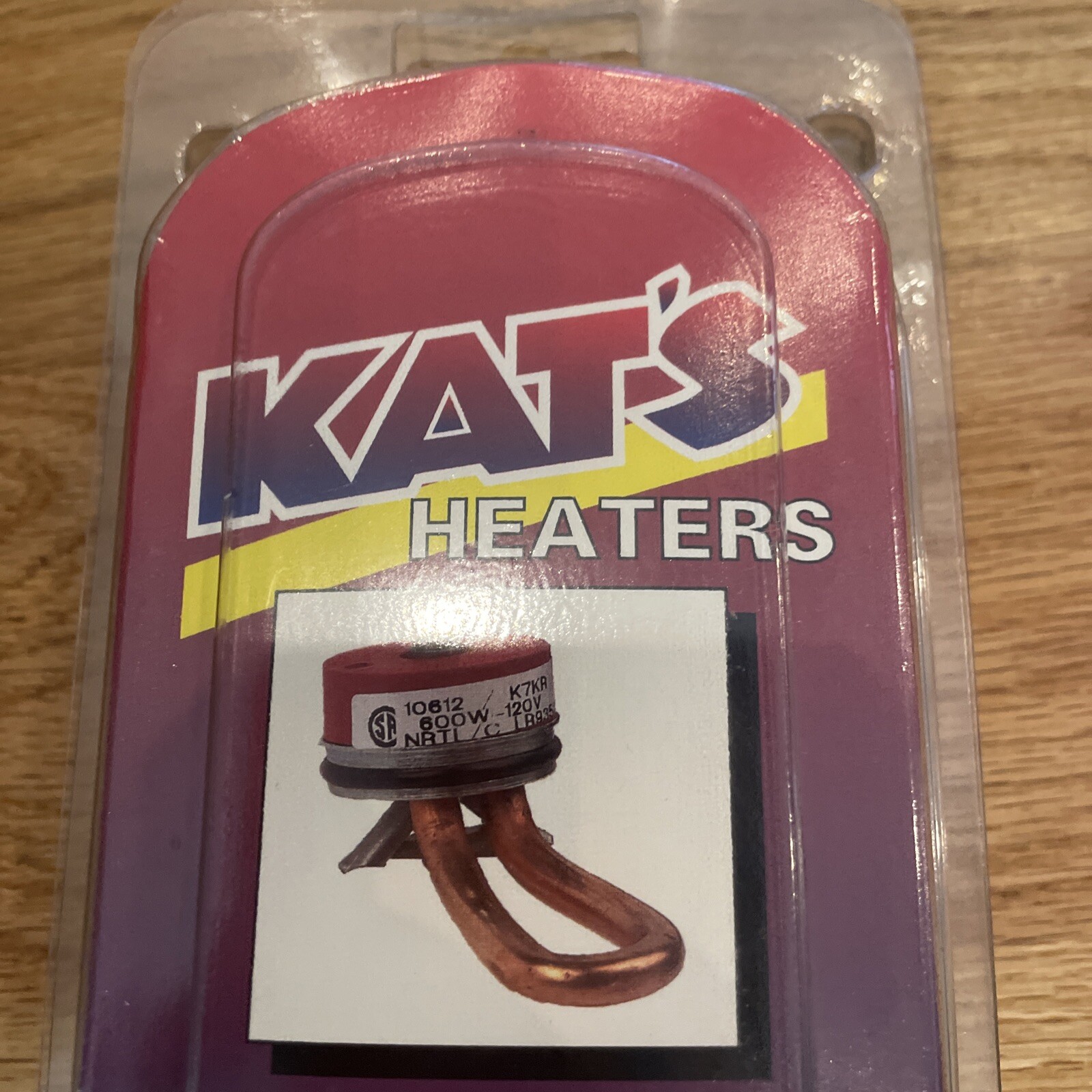 KAT'S ENGINE BLOCK HEATER K7CR 10607 frost plug 600W-120V, B1