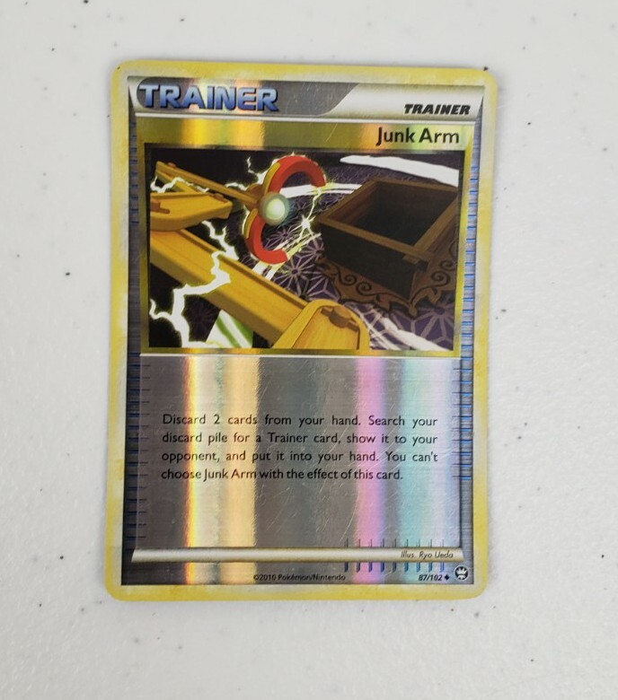 Pokemon TCG Junk Arm Card 87/102 Uncommon Reverse holo  Triumphant