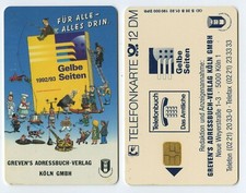 118677 - yellow pages / Greven's address book publisher Cologne - old telephone card