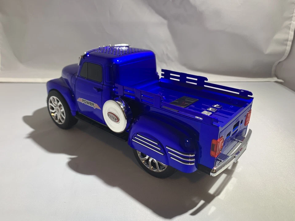 Blue Loud Bluetooth Truck Speaker With FM Radio/Aux Inputs/USB Port/LED Lights. - Image 3 of 4