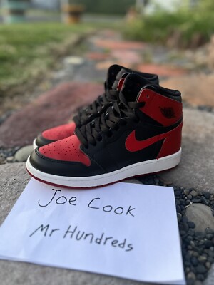 Size 6Y - Air Jordan 1 Retro OG High GS Banned Bred 2016 | eBay