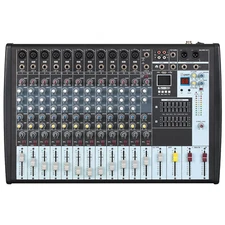 Professional 12 Channels Bluetooth Line Live Mixing Studio Audio Sound Mixer USB