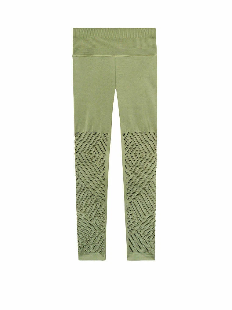 new VICTORIA'S SECRET VSX SPORT seamless base layer tight leggings s gree