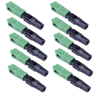 Kit 50 Pezzi Connettori Rapidi SC APC Per Fibra Ottica FTTH - Giunzione Meccanica Veloce