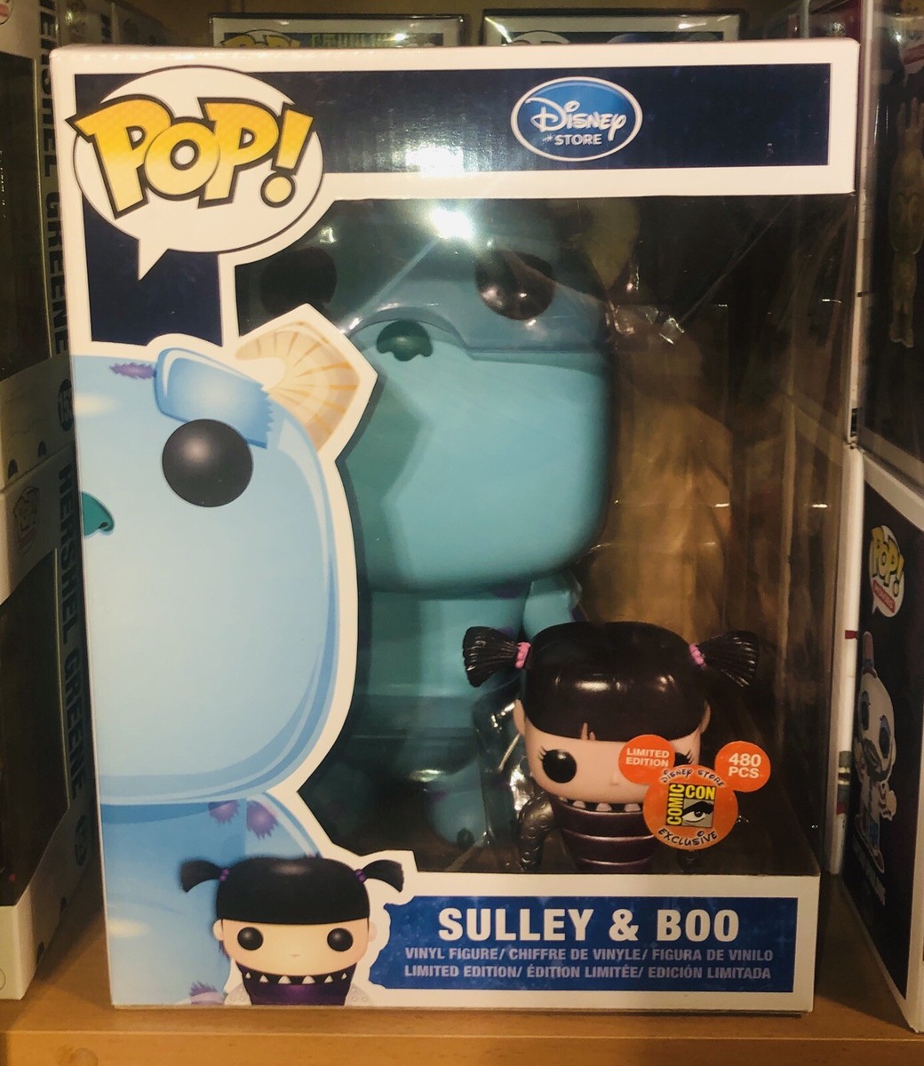 FUNKO POP SDCC 2012 SULLEY & METALLIC BOO MONSTERS INC Signed