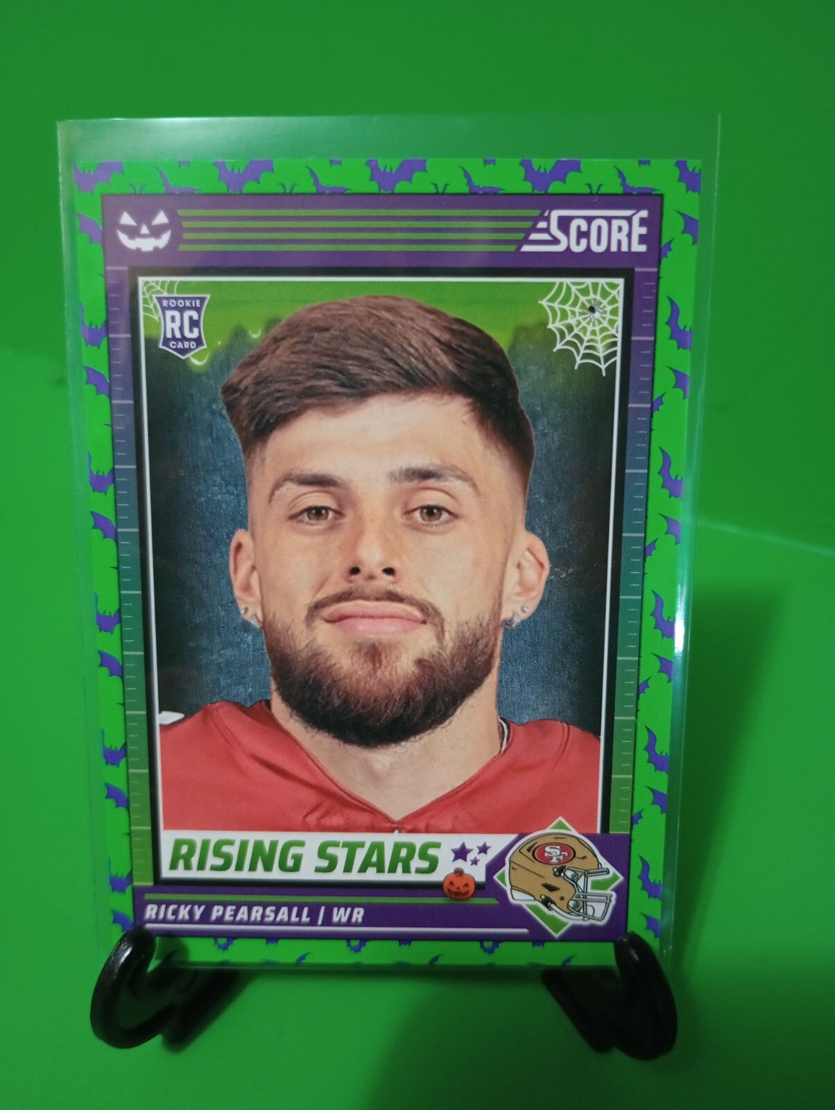 D7 2024 Panini Score-A-Treat - Rising Stars Green Bats #42 Ricky Pearsall (RC)