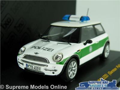 MINI COOPER MODEL POLICE CAR 2002 1:43 SCALE MOC057 POLIZEI