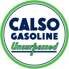 Standard Oil - CALSO Gasoline NEW Sign - 40" Dia. Round USA STEEL XXL Size