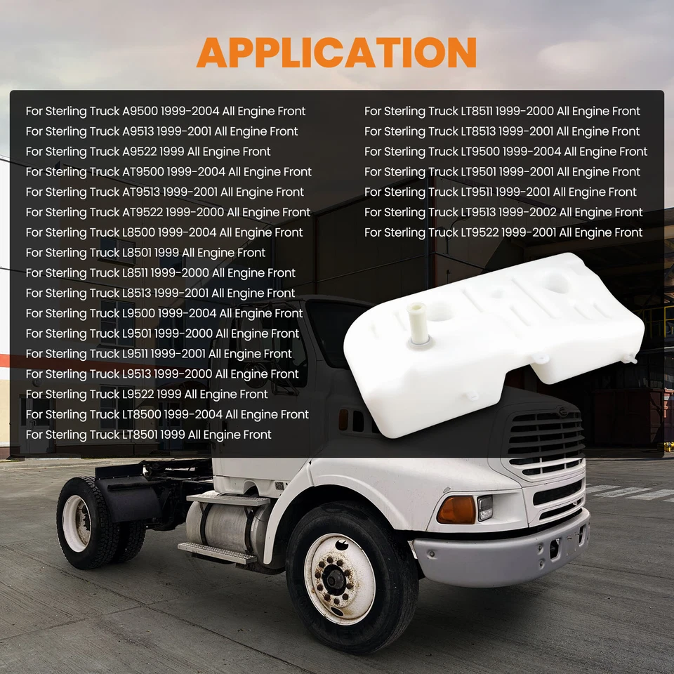 Depósito de refrigerante presurizado de alta resistencia para camión Sterling 1999-2004 603-5211 Foto 2 de 4