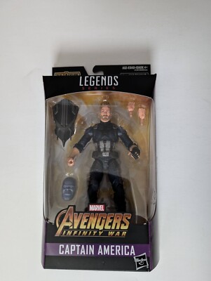 Figurine Marvel Legends Captain America Infinity War - Avec Pièce Thanos BAF, Neuve