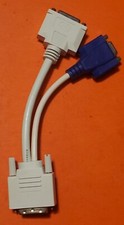 Dell DVI-I Male to DVI-D  VGA Female Y-Splitter Cable WU329 X2026