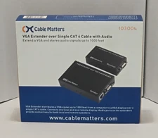 Cable Matters VGA Extender Over Cat 6 cable With Audio up to 1000 feet