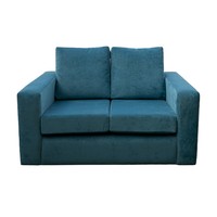 Geneva 2 Seater Sofa In A Teal Danza Chenille Fabric Geneva 2 Seater Sofa In A Teal Danza Chenille Fabric