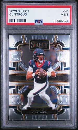 2023 PANINI SELECT  41 CJ STROUD PSA 9