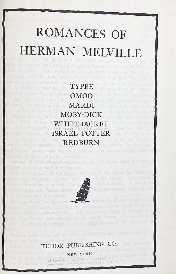 1931 MOBY DICK whaling FIRST EDITION maritime TYPEE Ocean Voyages ship MELVILLE - Image 4 of 4