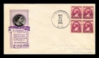 DR JIM STAMPS US SUSAN B ANTHONY FDC SCOTT 784 BLOCK OF 4 IOOR CACHET COVER