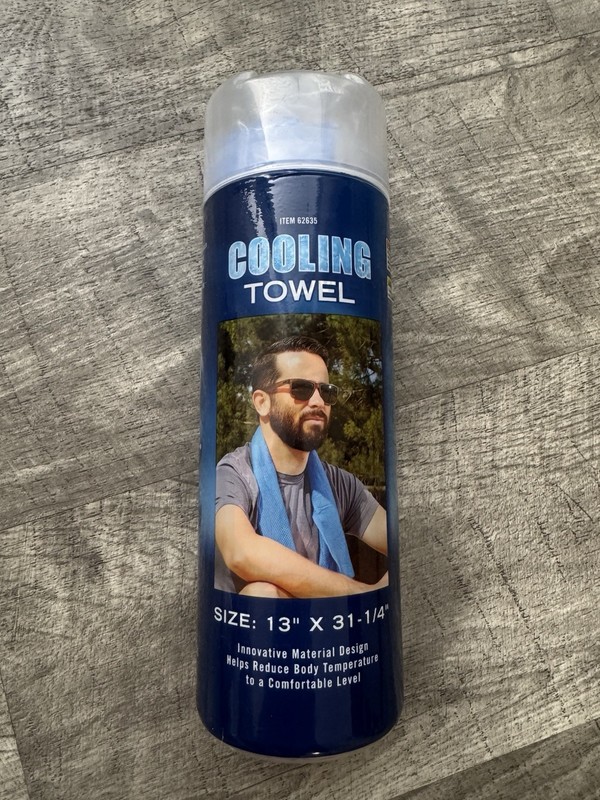 Cooling Towel 13”x31 1/4” PVA Fabric Multi Use 62635 NEW