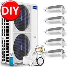MRCOOL Mini Split Five Zone Heat Pump Mini Split AC Ductless AC 6K+6K+9K+9K+12K