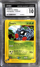 Pokemon Card Tangela CGC 10 Gem Mint, e-Reader Aquapolis 112/147, WOTC 2003 on eBay
