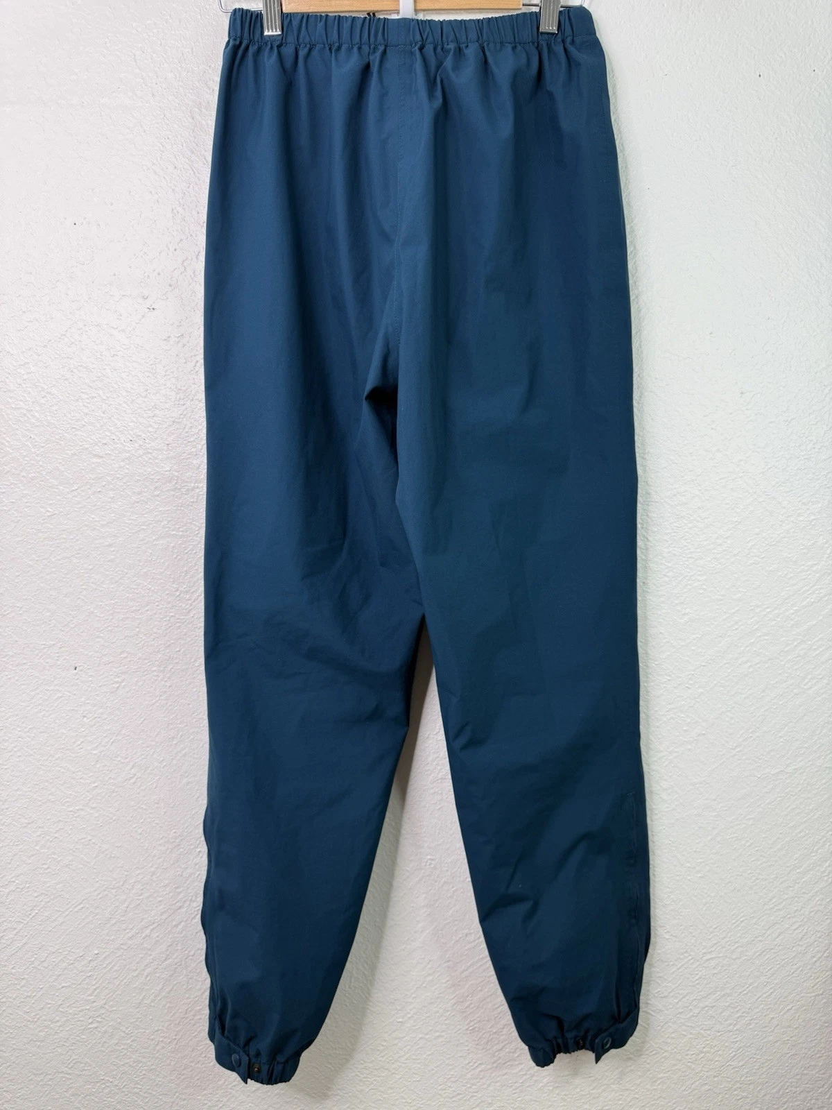 Lands End Gore-Tex Womens Pants M Elastic Drawstring Camping Hiking Outdoor Teal
