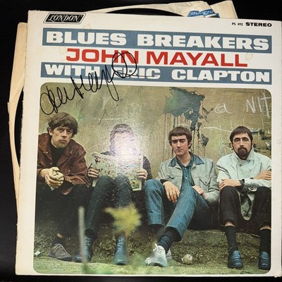 JOHN MAYALL WITH ERIC CLAPTON ''BLUES BREAKERS'' USA VINYL LP 1967 Signed