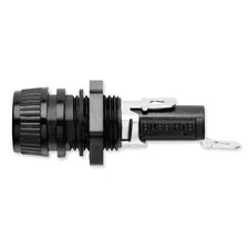 Fuse Holder, 0 to 16A Amp Range, 250V AC/DC Volt Rating, 1 Poles, Quick Connect