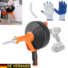 Ausziehbar Rohrreinigungswerkzeug Abflussspirale Rohrreinigungsspirale 7,6m DE