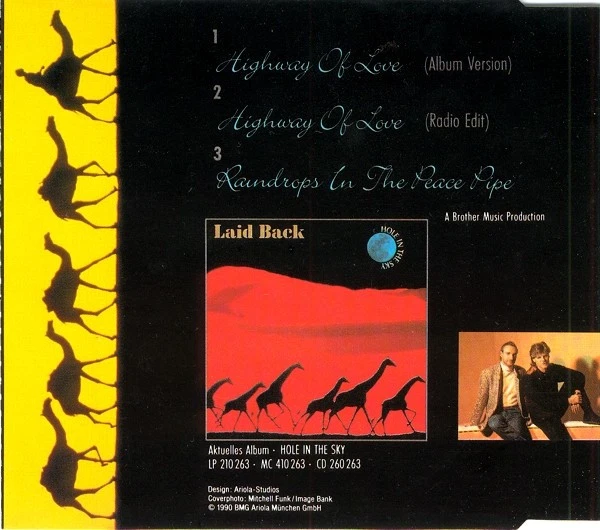 Laid Back - Highway Of Love CD Single CD Electronic Synth-pop 8398 - Bild 2 von 4