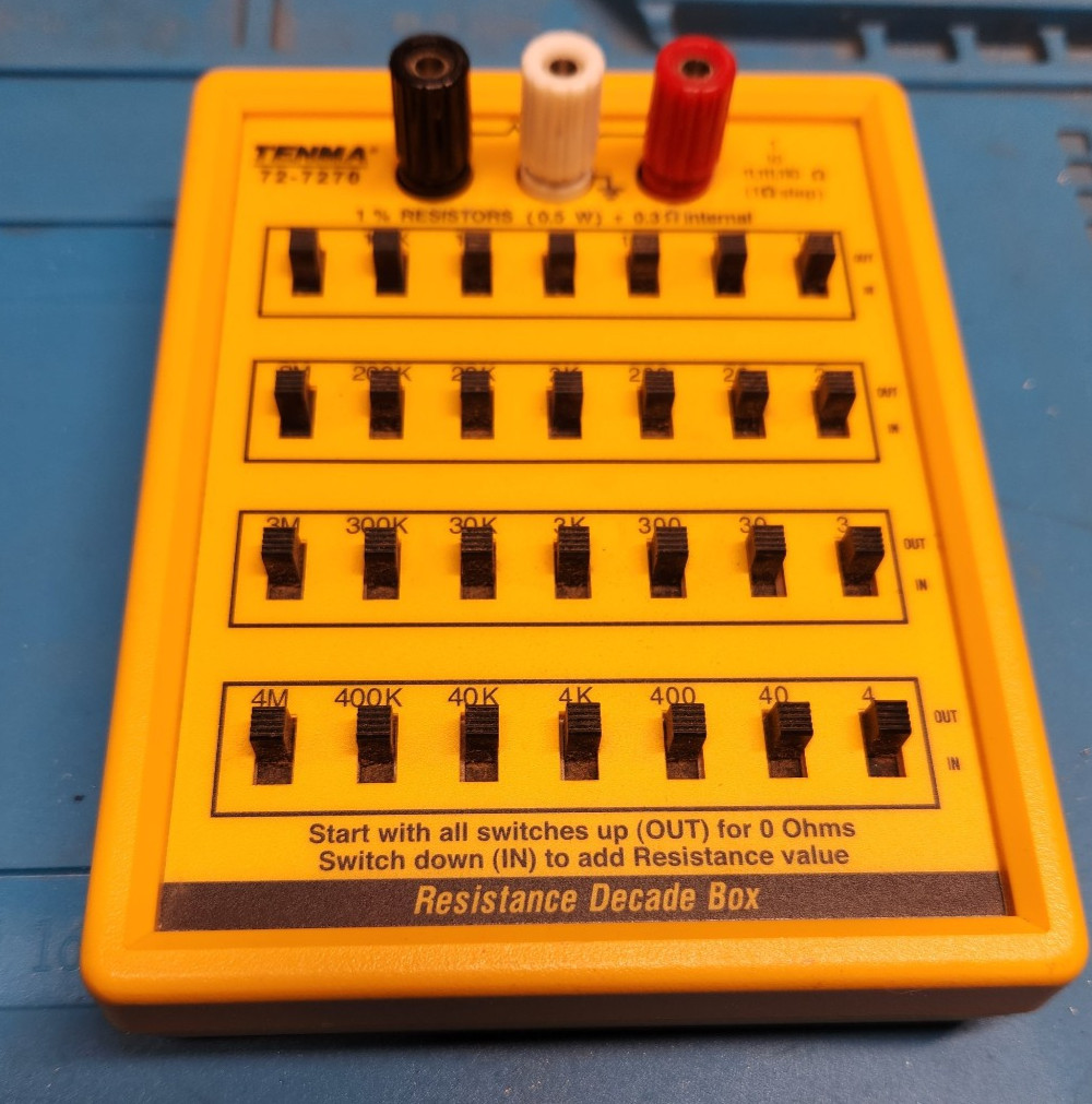 Tenma 72-7270 Resistance Decade Box 11Ω to 11.1 MΩ Test Equipment