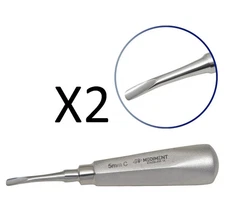 5mm Curved Tip Dental Root Tooth Luxating Elevator Pick Stainless