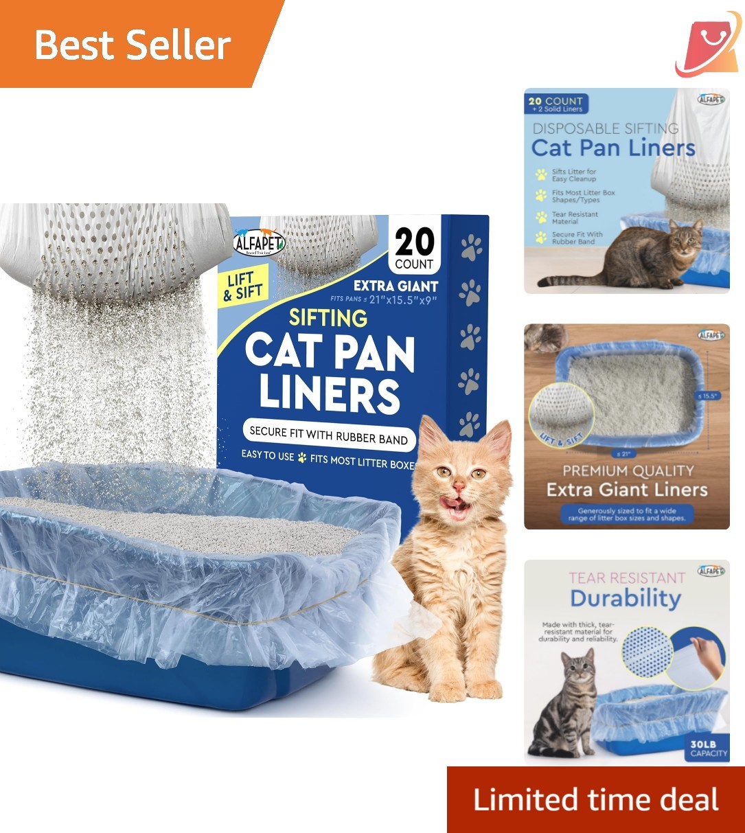 Liners Extra-giant Waterproof Tear-resistant Fits Large Pans