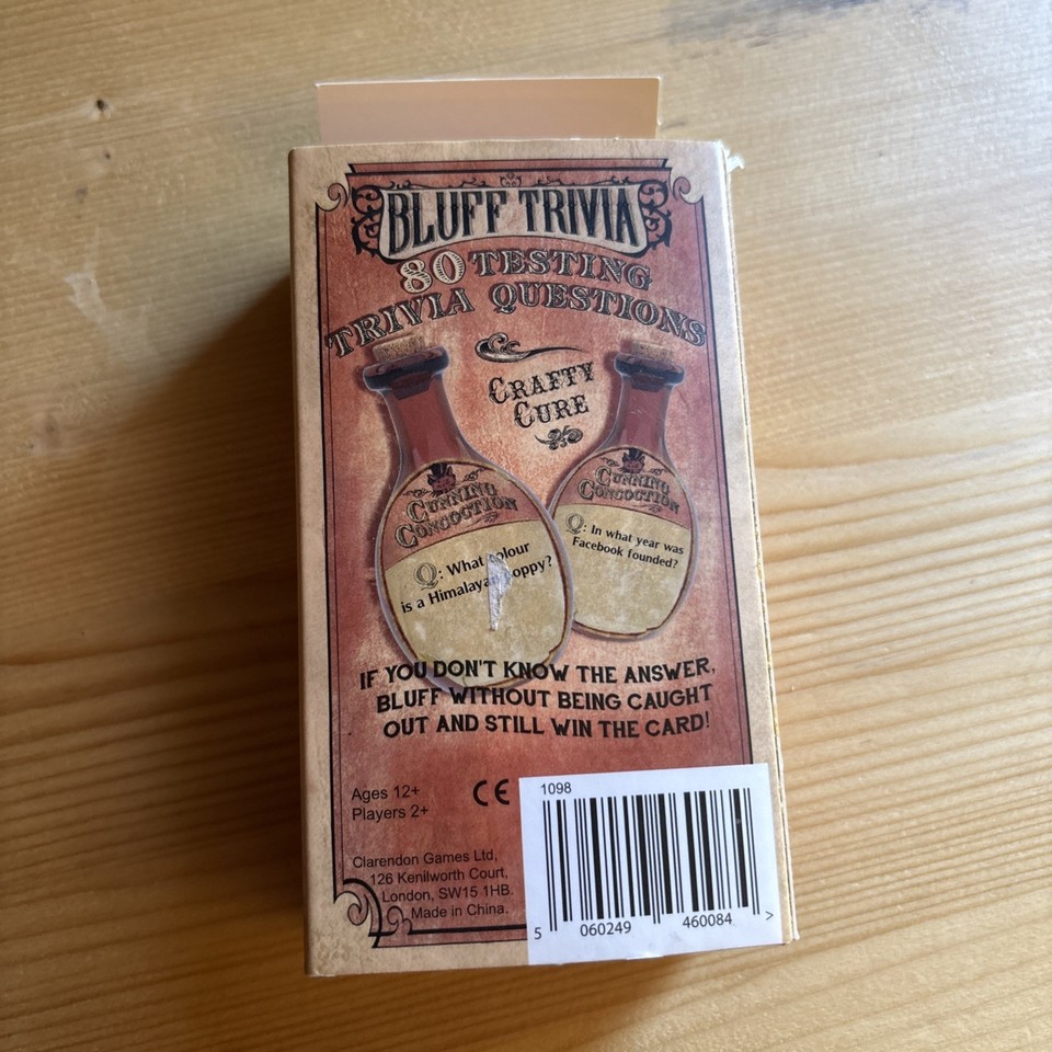 Cunning Concoction - Bluff Trivia Group Family Game | eBay UK