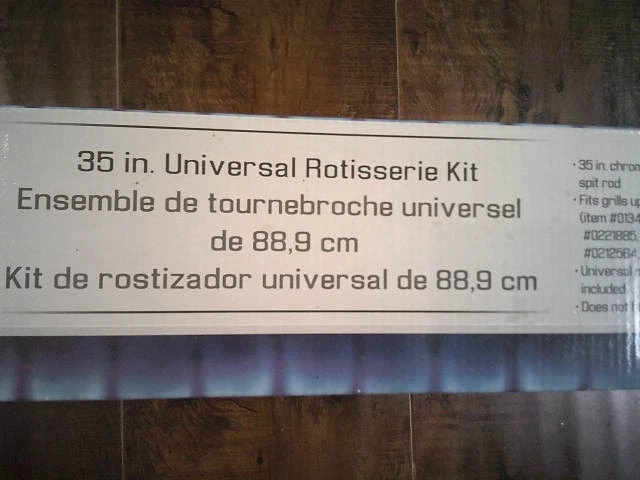 Master Forge 35" Universal Barbecue Grill Rotisserie Kit #0025968 New Fast Ship - Image 2 of 3