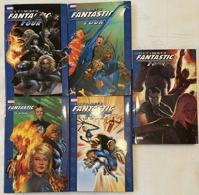 Ultimate Fantastic Four Volumes 1 to 5 Hardcover Rare Graphic Novels