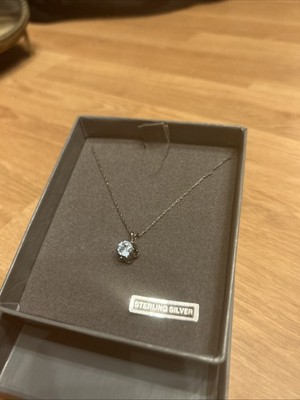 Sterling silver bluestone necklace