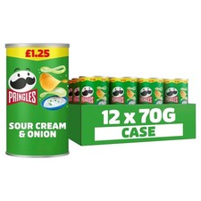 Pringles Sour Cream & Onion - Pack of 12 70g