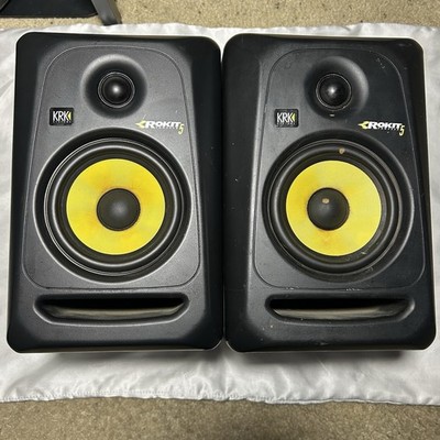 KRK Rokit 5 RP5G3-NA Powered Studio Monitor Speaker System Pair W/Power Cords